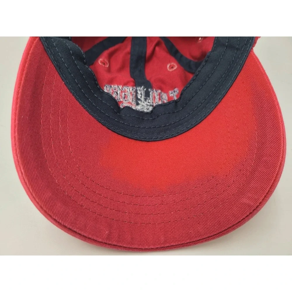 Tommy Hilfiger Est 1985 Strapback Adjustable (Fits Small) Hat Cap Cotton Dad Red
